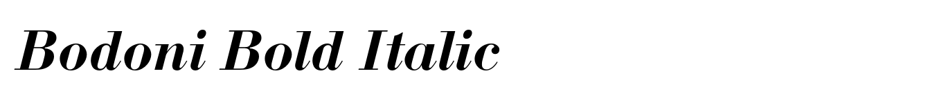 Bodoni Bold Italic